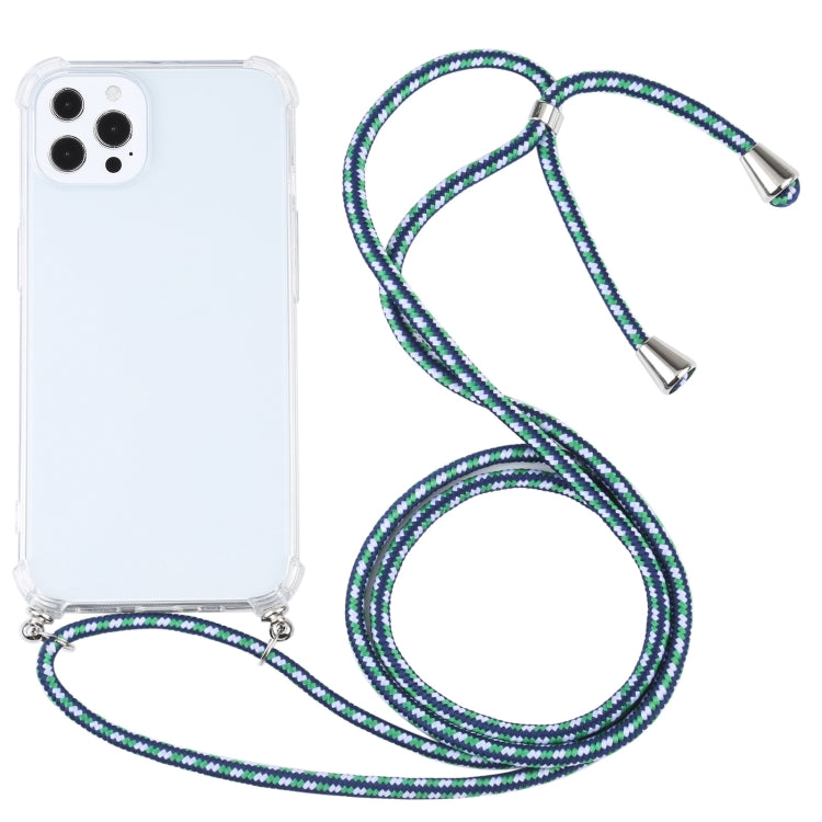 Custodia TPU trasparente antiurto con cordino per iPhone 13 Pro