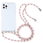 Custodia TPU trasparente antiurto con cordino per iPhone 13 Pro M