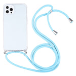 Custodia TPU trasparente antiurto con cordino per iPhone 13 Pro M