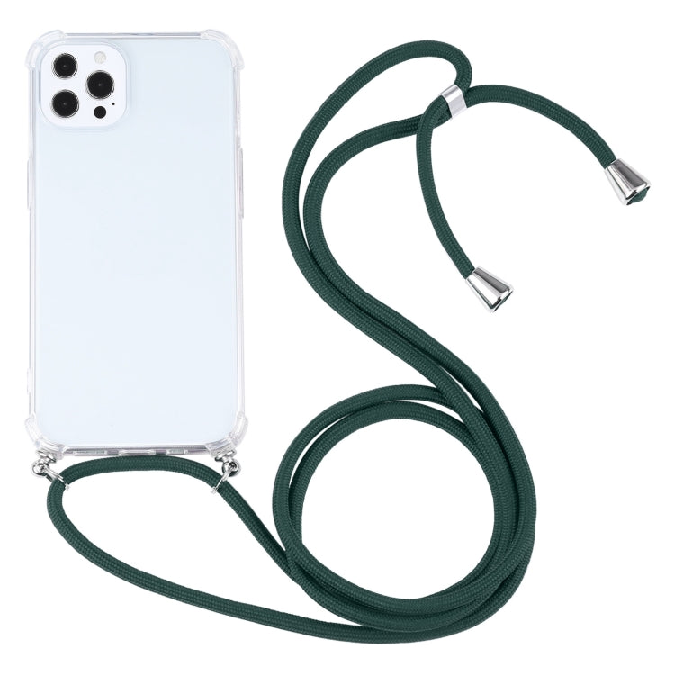 Custodia TPU trasparente antiurto con cordino per iPhone 13 Pro M