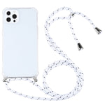 Custodia TPU trasparente antiurto con cordino per iPhone 13 Pro M