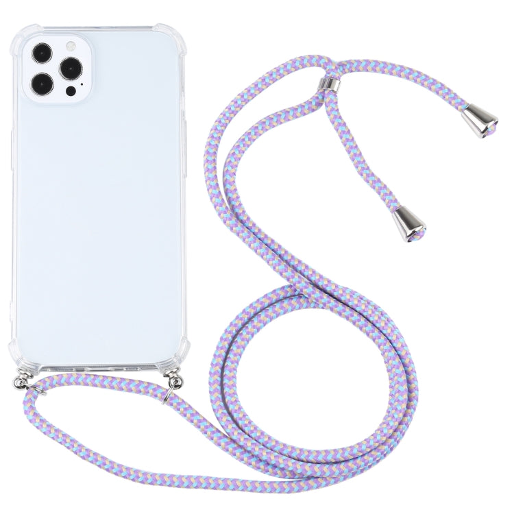 Custodia TPU trasparente antiurto con cordino per iPhone 13 Pro M
