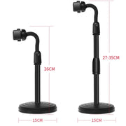 Supporto da tavolo regolabile per smartphone e tablet