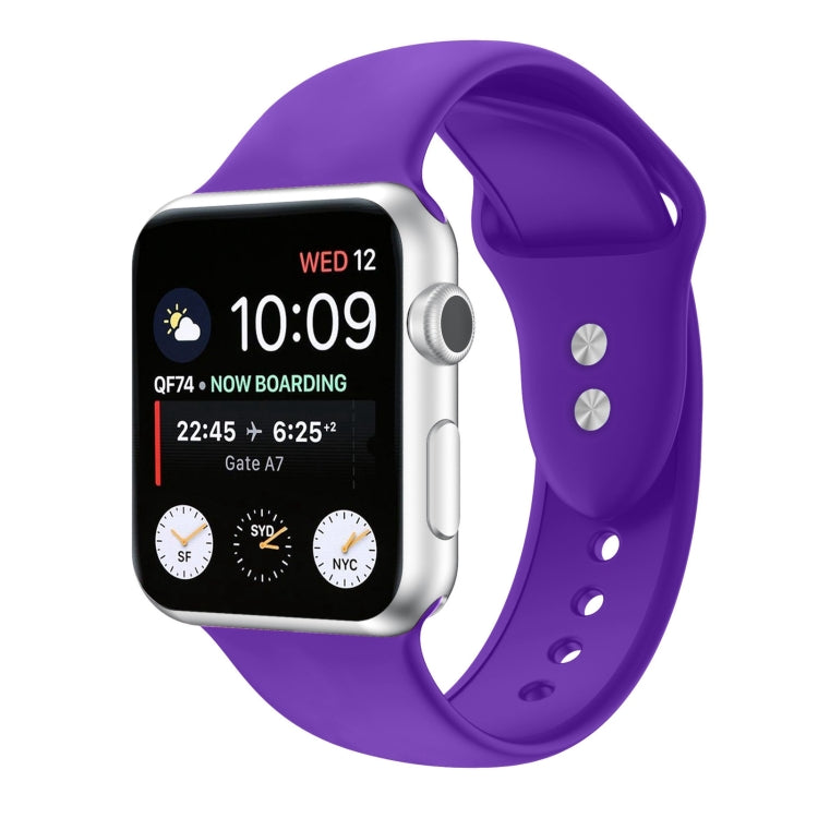 Cinturino di ricambio per cinturino di ricambio in silicone a doppio chiodo per Apple Watch Series, 7 41mm / 6 & SE & 5 & 4 40mm / 3 & 2 & 1 38mm