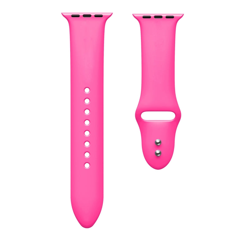 Cinturino di ricambio per cinturino di ricambio in silicone a doppio chiodo per Apple Watch Series, 7 45mm / 6 & SE & 5 & 4 44mm / 3 & 2 & 1 42mm