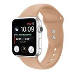 Cinturino di ricambio per cinturino di ricambio in silicone a doppio chiodo per Apple Watch Series, 7 45mm / 6 & SE & 5 & 4 44mm / 3 & 2 & 1 42mm
