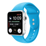 Cinturino di ricambio per cinturino di ricambio in silicone a doppio chiodo per Apple Watch Series, 7 45mm / 6 & SE & 5 & 4 44mm / 3 & 2 & 1 42mm