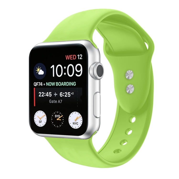 Cinturino di ricambio per cinturino di ricambio in silicone a doppio chiodo per Apple Watch Series, 7 45mm / 6 & SE & 5 & 4 44mm / 3 & 2 & 1 42mm