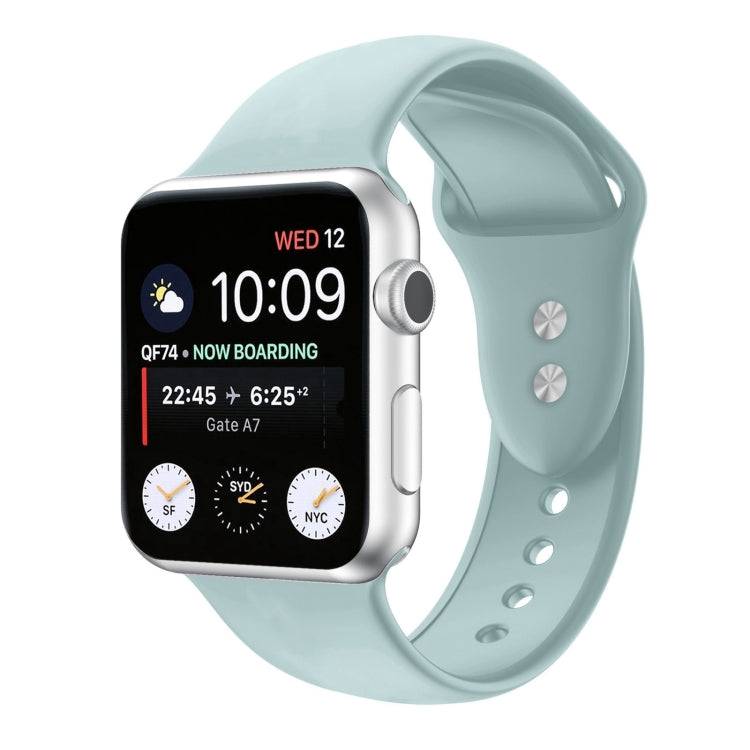 Cinturino di ricambio per cinturino di ricambio in silicone a doppio chiodo per Apple Watch Series, 7 45mm / 6 & SE & 5 & 4 44mm / 3 & 2 & 1 42mm