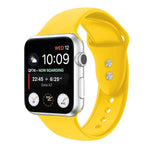 Cinturino di ricambio per cinturino di ricambio in silicone a doppio chiodo per Apple Watch Series, 7 45mm / 6 & SE & 5 & 4 44mm / 3 & 2 & 1 42mm