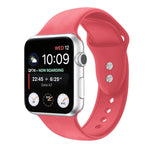 Cinturino di ricambio per cinturino di ricambio in silicone a doppio chiodo per Apple Watch Series, 7 45mm / 6 & SE & 5 & 4 44mm / 3 & 2 & 1 42mm