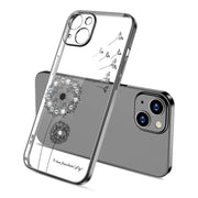 Custodia protettiva antiurto in TPU con motivo a dente di leone galvanico, For iPhone 13 mini, For iPhone 13, For iPhone 13 Pro, For iPhone 13 Pro Max