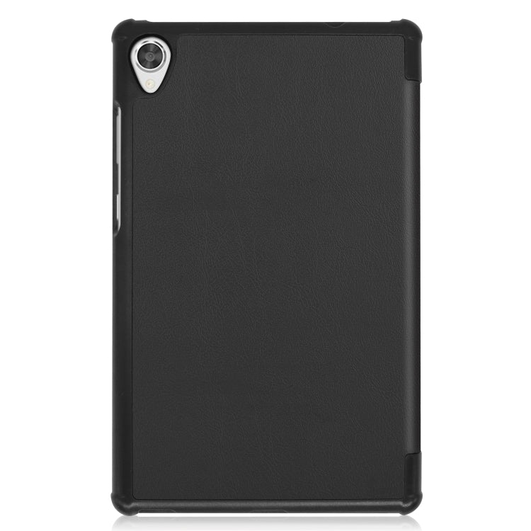Custer Texture custodia orizzontale in pelle flip con supporto a tre pieghe, For Lenovo Tab M8 3rd Gen