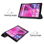 Custer Texture custodia orizzontale in pelle flip con supporto a tre pieghe, For Lenovo Tab M8 3rd Gen