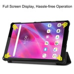 Custer Texture custodia orizzontale in pelle flip con supporto a tre pieghe, For Lenovo Tab M8 3rd Gen