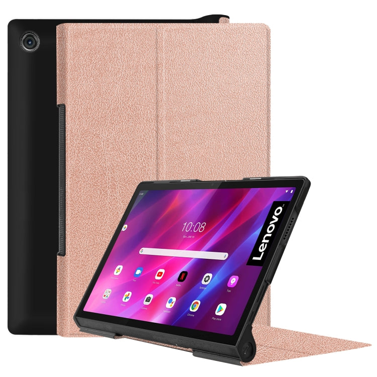 Custodia Custer Texture Flip orizzontale in pelle PU con supporto e funzione Sleep / Wake-up, For Lenovo Yoga Tab 11 / YT-J706X