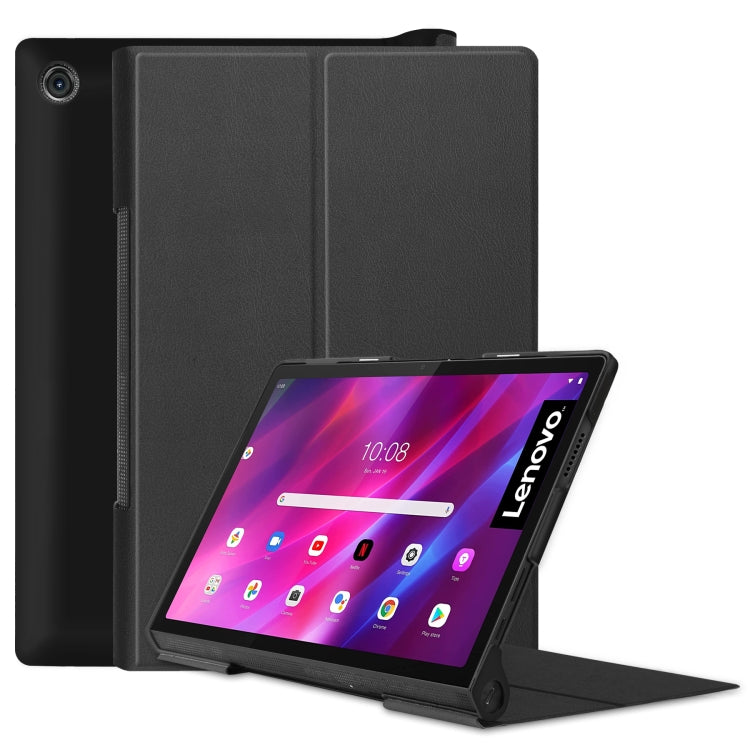 Custodia Custer Texture Flip orizzontale in pelle PU con supporto e funzione Sleep / Wake-up, For Lenovo Yoga Tab 11 / YT-J706X