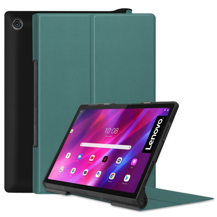 Custodia Custer Texture Flip orizzontale in pelle PU con supporto e funzione Sleep / Wake-up, For Lenovo Yoga Tab 11 / YT-J706X