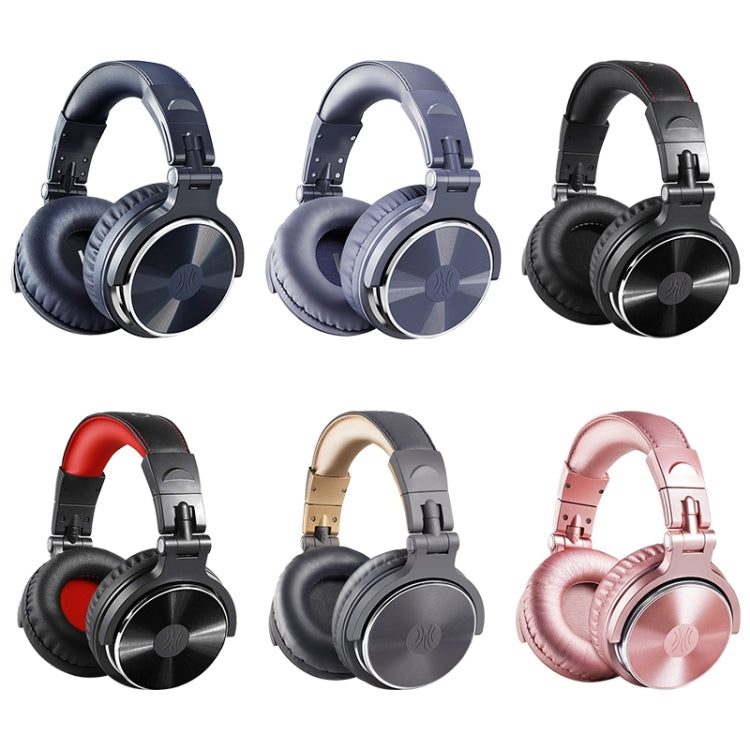 OneOdio Pro-10 Cuffie cablate con riduzione del rumore montate sulla testa con microfono, Black Red, Black, Grey Khaki, Grey Blue, Blue, Rose Gold