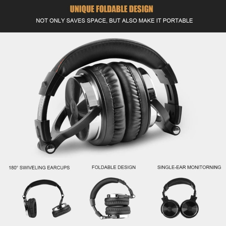 OneOdio Pro-10 Cuffie cablate con riduzione del rumore montate sulla testa con microfono, Black Red, Black, Grey Khaki, Grey Blue, Blue, Rose Gold