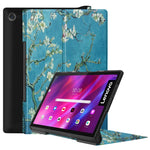 Custodia in pelle Custer con motivo a disegno colorato a vibrazione orizzontale con supporto e funzione Sleep / Wake-up, For Lenovo Yoga Tab 11