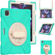 Custodia protettiva in silicone + PC con supporto e tracolla, For iPad Pro 12.9 2022 / 2021