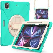 Custodia protettiva in silicone + PC con supporto e tracolla, For iPad Pro 12.9 2022 / 2021