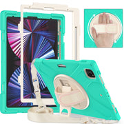 Custodia protettiva in silicone + PC con supporto e tracolla, For iPad Pro 12.9 2022 / 2021