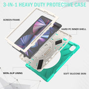 Custodia protettiva in silicone + PC con supporto e tracolla, For iPad Pro 12.9 2022 / 2021