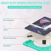 Custodia protettiva in silicone + PC con supporto e tracolla, For iPad Pro 12.9 2022 / 2021
