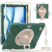 Custodia protettiva in silicone + PC con supporto e tracolla, For iPad Pro 12.9 2022 / 2021