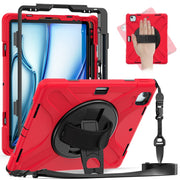Custodia protettiva in silicone + PC con supporto e tracolla, For iPad Pro 12.9 2022 / 2021