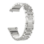 Cinturino di ricambio con cinturino in acciaio diamantato a tre sfere, For Samsung Galaxy Watch Active2