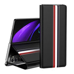 Custodia in pelle con slot per schede PU texture litchi con supporto, For Samsung Galaxy Z Fold2 5G, For Samsung Galaxy Z Fold3 5G