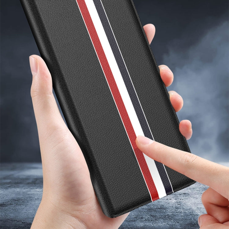Custodia in pelle con slot per schede PU texture litchi con supporto, For Samsung Galaxy Z Fold2 5G, For Samsung Galaxy Z Fold3 5G