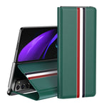 Custodia in pelle con slot per schede PU texture litchi con supporto, For Samsung Galaxy Z Fold2 5G, For Samsung Galaxy Z Fold3 5G