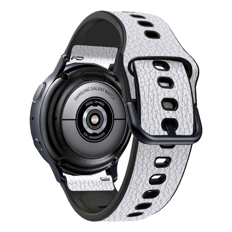 Cinturino di ricambio per cinturino in pelle bovina a due strati, 20mm, 22mm