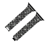Cinturino di ricambio con cinturino in acciaio diamantato a cinque sfere per la serie Apple Watch, 7 41mm / 6 & SE & 5 & 4 40mm / 3 & 2 & 1 38mm, 7 45mm / 6 & SE & 5 & 4 44mm / 3 & 2 & 1 42mm