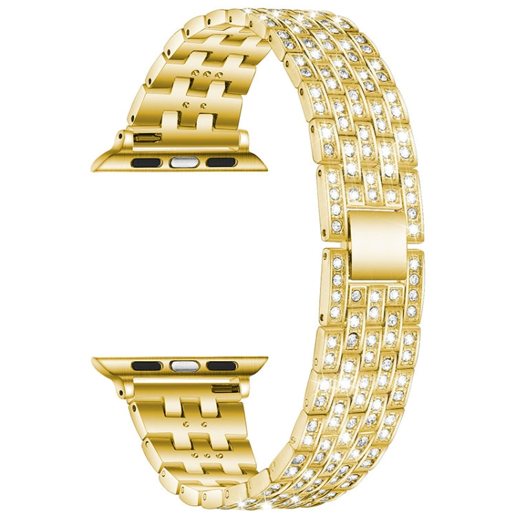 Cinturino di ricambio con cinturino in acciaio diamantato a cinque sfere per la serie Apple Watch, 7 41mm / 6 & SE & 5 & 4 40mm / 3 & 2 & 1 38mm, 7 45mm / 6 & SE & 5 & 4 44mm / 3 & 2 & 1 42mm