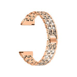 Per Samsung Smart Watch cinturino di ricambio in acciaio diamantato a doppia fila, 22mm
