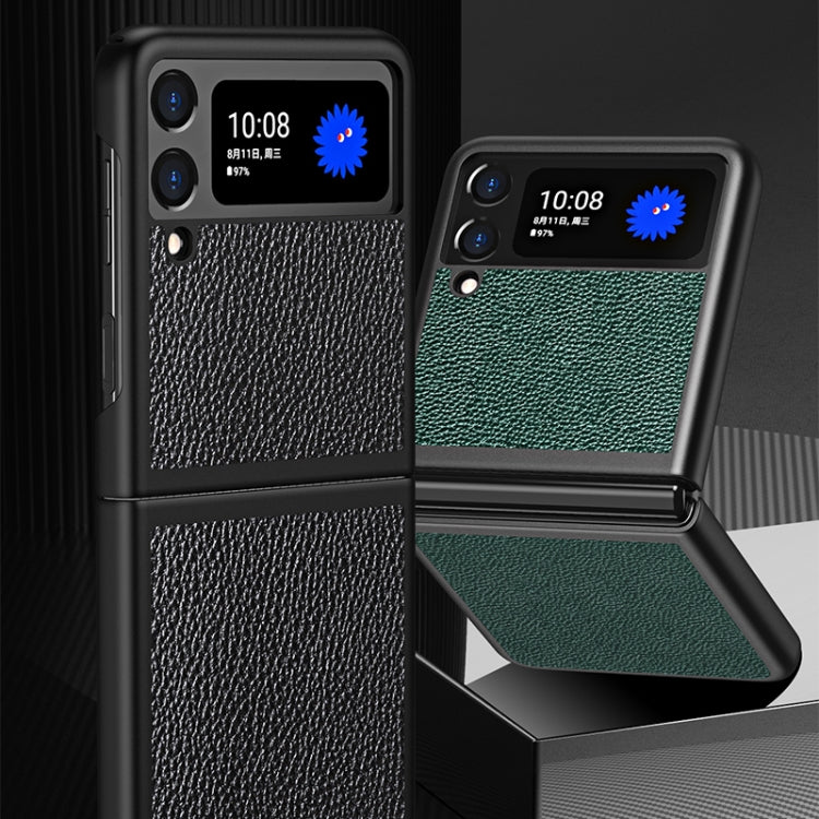 Lychee Texture All Inclusive Custodia protettiva antiurto, For Samsung Galaxy Z Flip3 5G