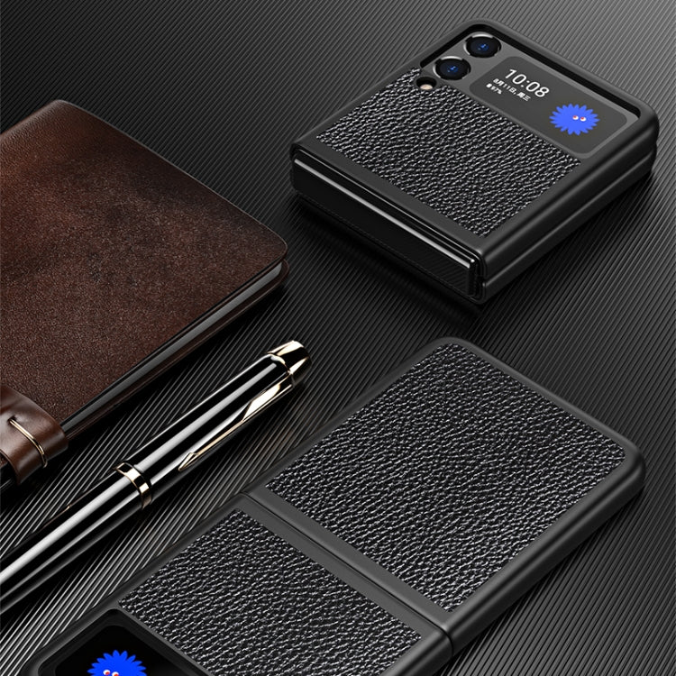 Lychee Texture All Inclusive Custodia protettiva antiurto, For Samsung Galaxy Z Flip3 5G