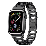 Cinturino di ricambio per cinturino di ricambio in acciaio diamantato di tipo C per la serie Apple Watch, 7 41mm / 6 & SE & 5 & 4 40mm / 3 & 2 & 1 38mm, 7 45mm / 6 & SE & 5 & 4 44mm / 3 & 2 & 1 42mm