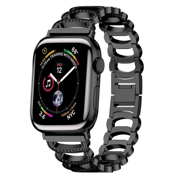 Cinturino di ricambio per cinturino di ricambio in acciaio diamantato di tipo C per la serie Apple Watch, 7 41mm / 6 & SE & 5 & 4 40mm / 3 & 2 & 1 38mm, 7 45mm / 6 & SE & 5 & 4 44mm / 3 & 2 & 1 42mm