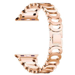 Cinturino di ricambio per cinturino di ricambio in acciaio diamantato di tipo C per la serie Apple Watch, 7 41mm / 6 & SE & 5 & 4 40mm / 3 & 2 & 1 38mm, 7 45mm / 6 & SE & 5 & 4 44mm / 3 & 2 & 1 42mm