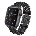 Cinturino di ricambio per cinturino in metallo da cowboy per Apple Watch Series, 7 41mm / 6 & SE & 5 & 4 40mm / 3 & 2 & 1 38mm, 7 45mm / 6 & SE & 5 & 4 44mm / 3 & 2 & 1 42mm