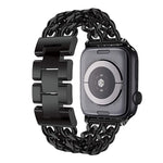 Cinturino di ricambio per cinturino in metallo da cowboy per Apple Watch Series, 7 41mm / 6 & SE & 5 & 4 40mm / 3 & 2 & 1 38mm, 7 45mm / 6 & SE & 5 & 4 44mm / 3 & 2 & 1 42mm