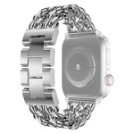 Cinturino di ricambio per cinturino in metallo da cowboy per Apple Watch Series, 7 41mm / 6 & SE & 5 & 4 40mm / 3 & 2 & 1 38mm, 7 45mm / 6 & SE & 5 & 4 44mm / 3 & 2 & 1 42mm