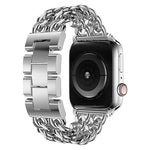 Cinturino di ricambio per cinturino in metallo da cowboy per Apple Watch Series, 7 41mm / 6 & SE & 5 & 4 40mm / 3 & 2 & 1 38mm, 7 45mm / 6 & SE & 5 & 4 44mm / 3 & 2 & 1 42mm
