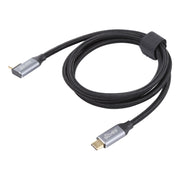 Cavo dati di trasmissione a gomito da USB-C/tipo-C maschio a USB-C/tipo-C, 0.5m, 1m, 1.5m, 2m, 3m